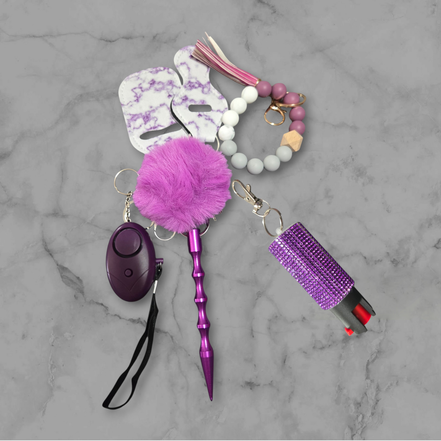 Purple Basic Keychain