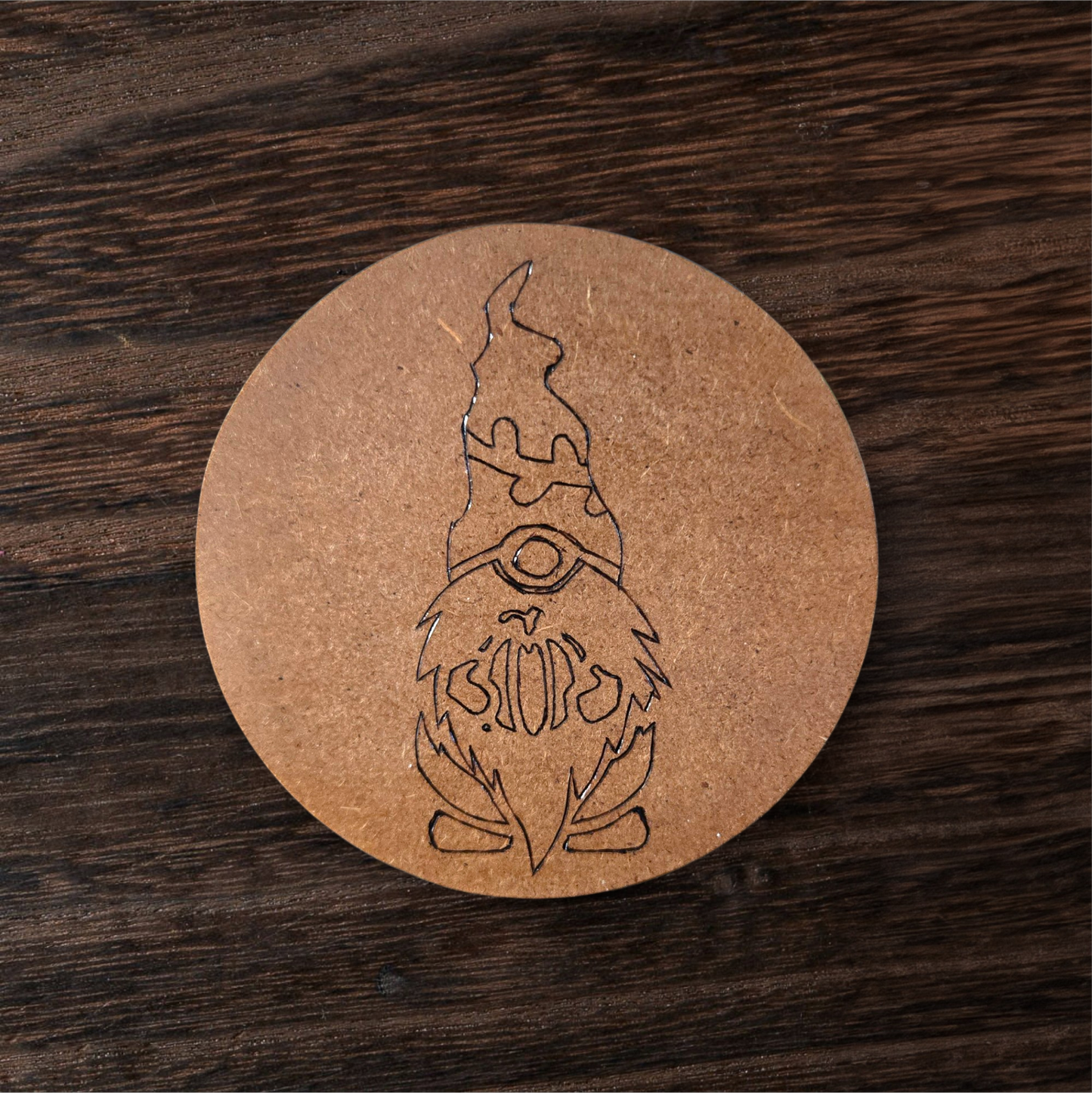 Halloween Gnome Decorative Coaster