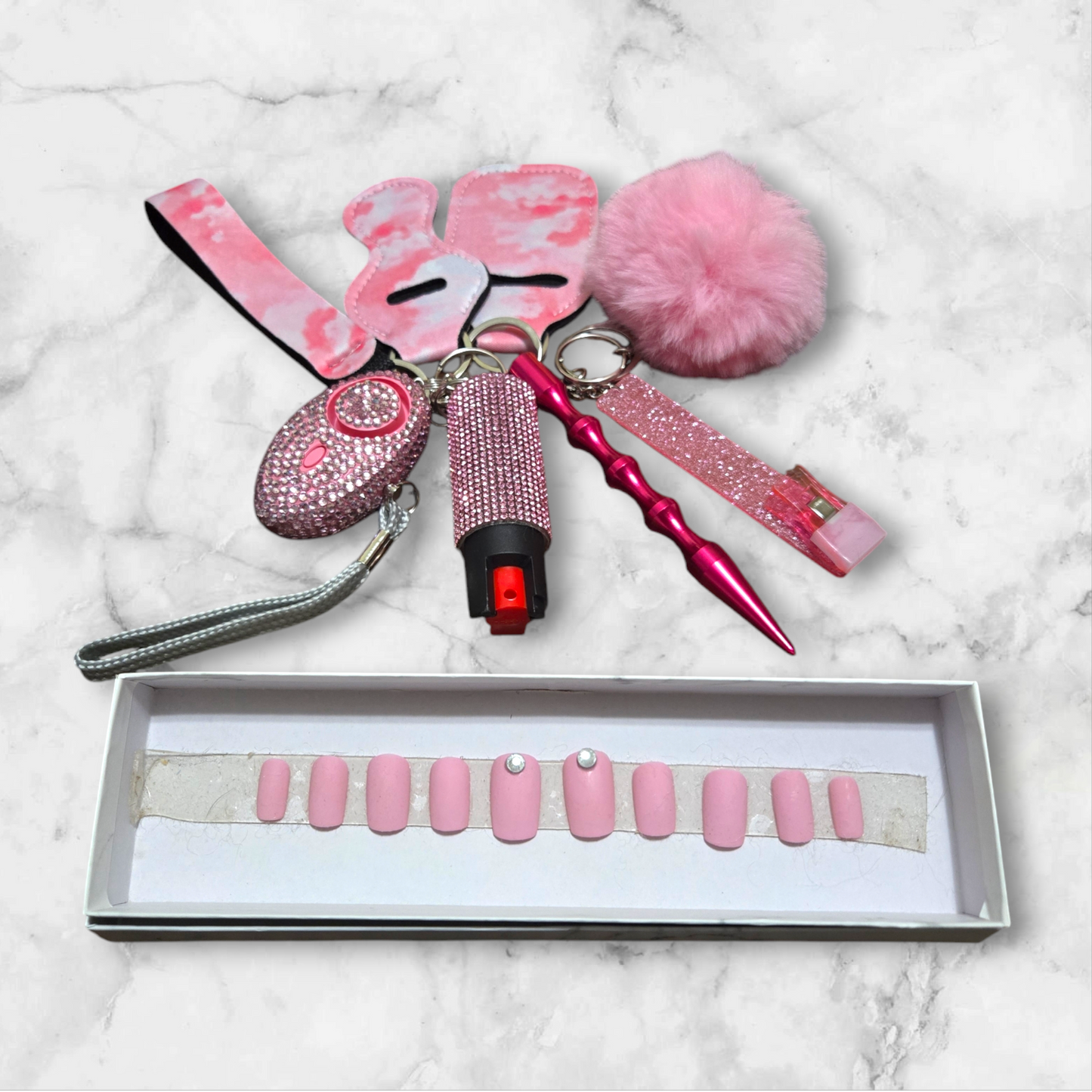 Simply Pink Basic Keychain