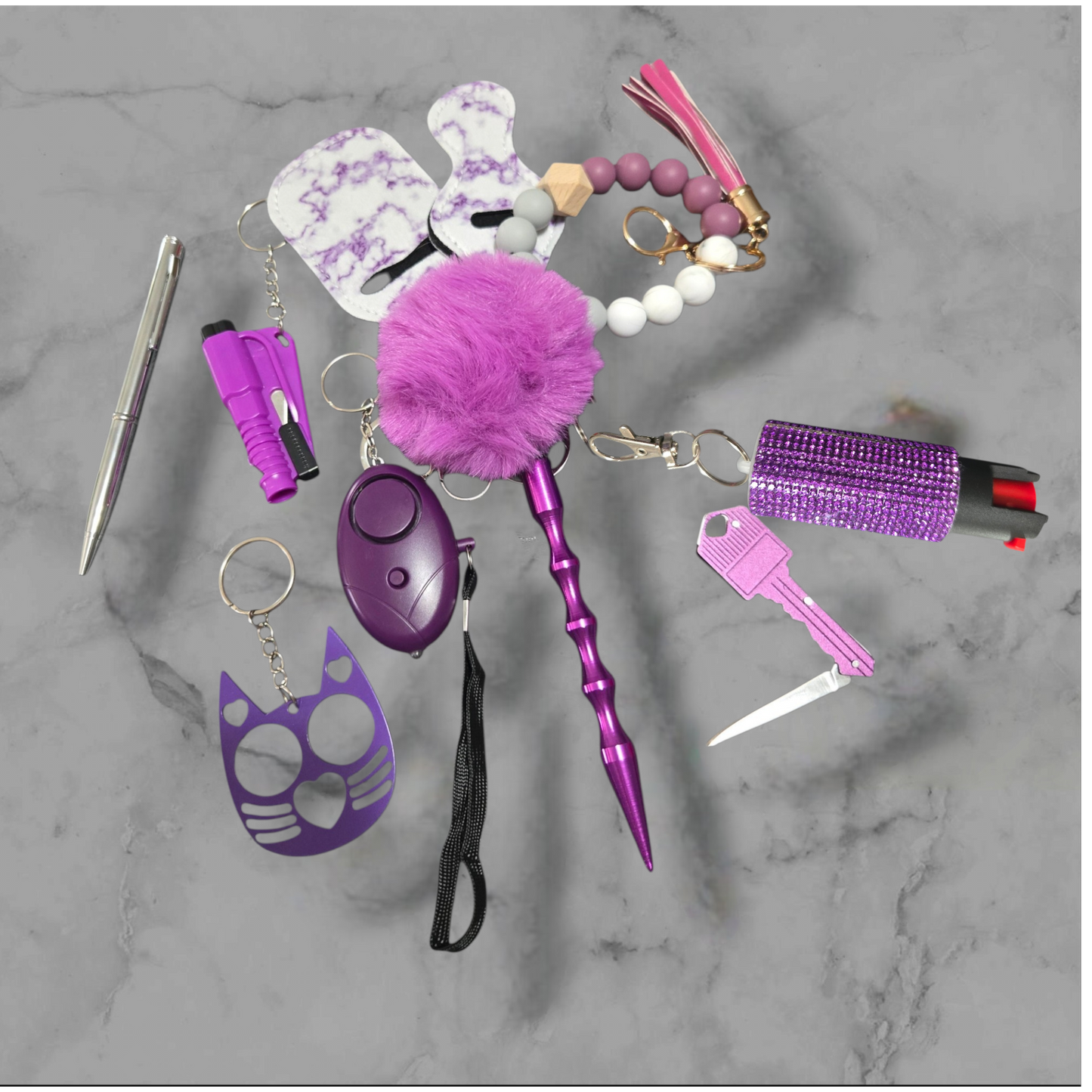 Purple It'll Do Keychain