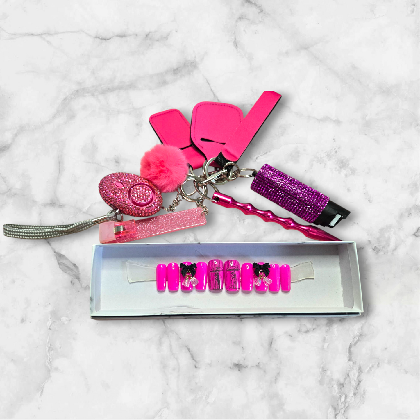 Love In the Rain Basic Keychain