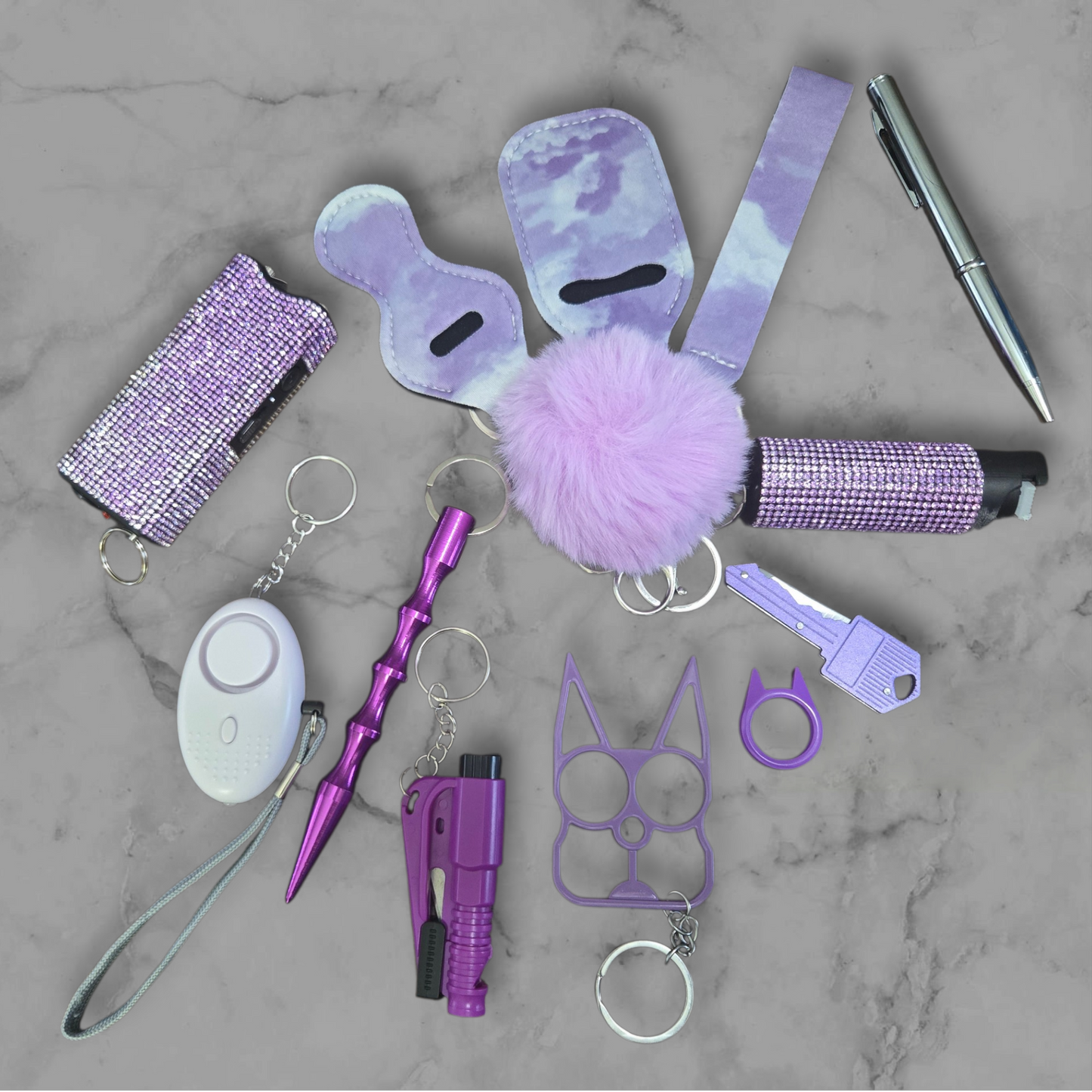 Light Purple Super Safety Keychain