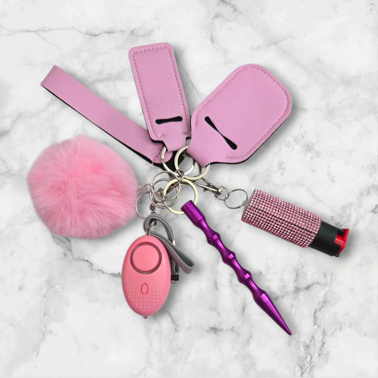 Pink Basic Keychain