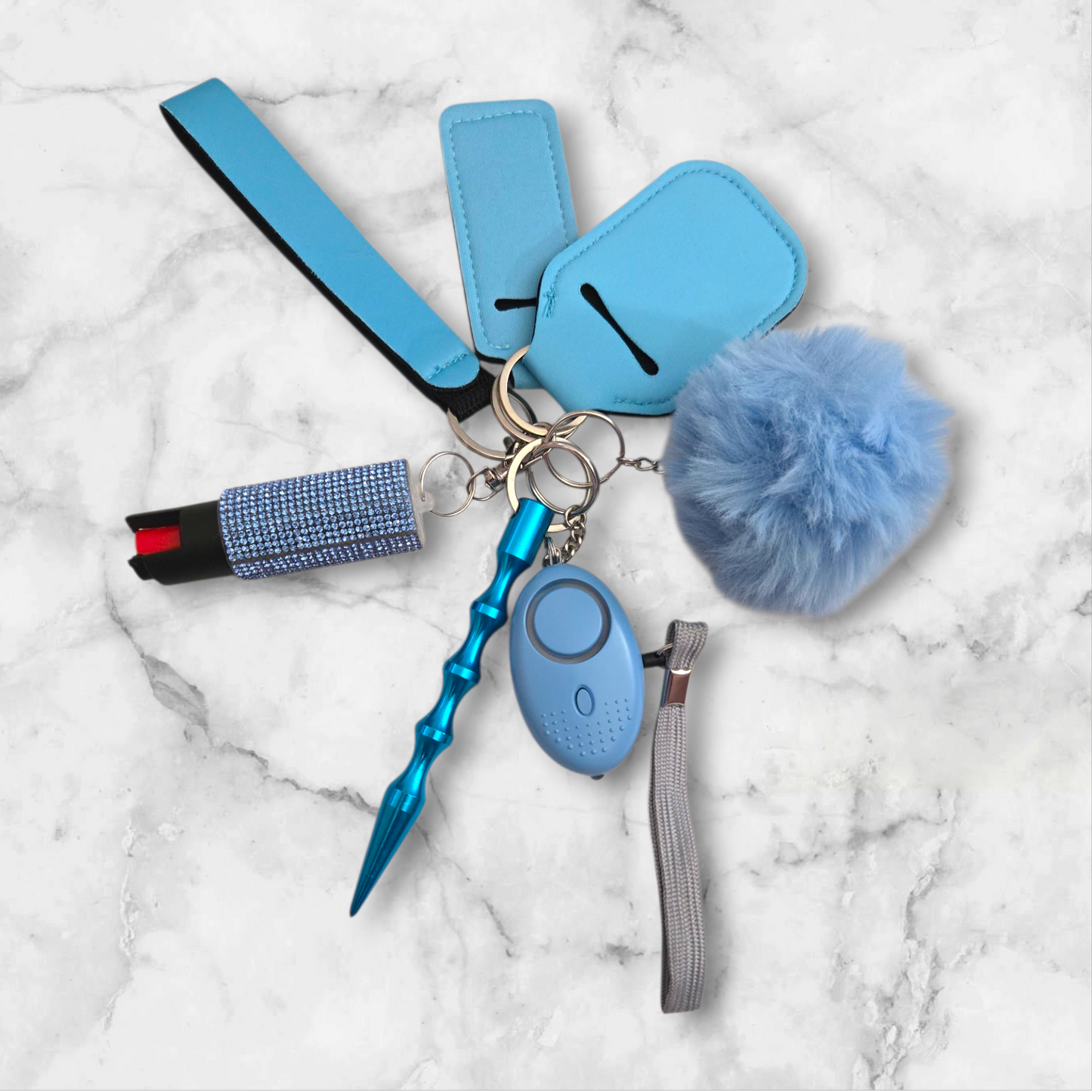 Blue Basic Keychain