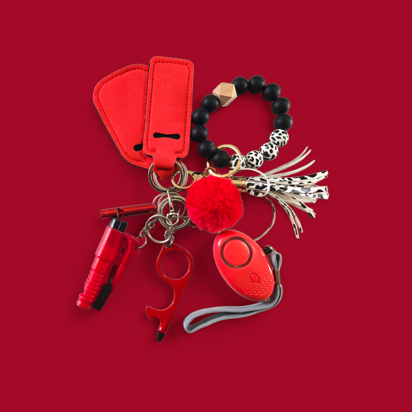 Red Kids Keychain