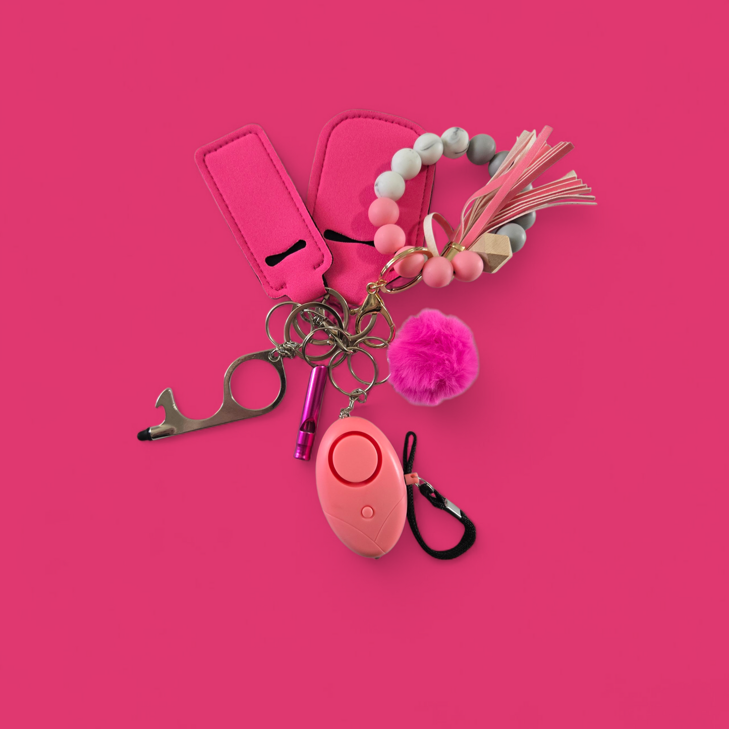 Pink Kids Keychain