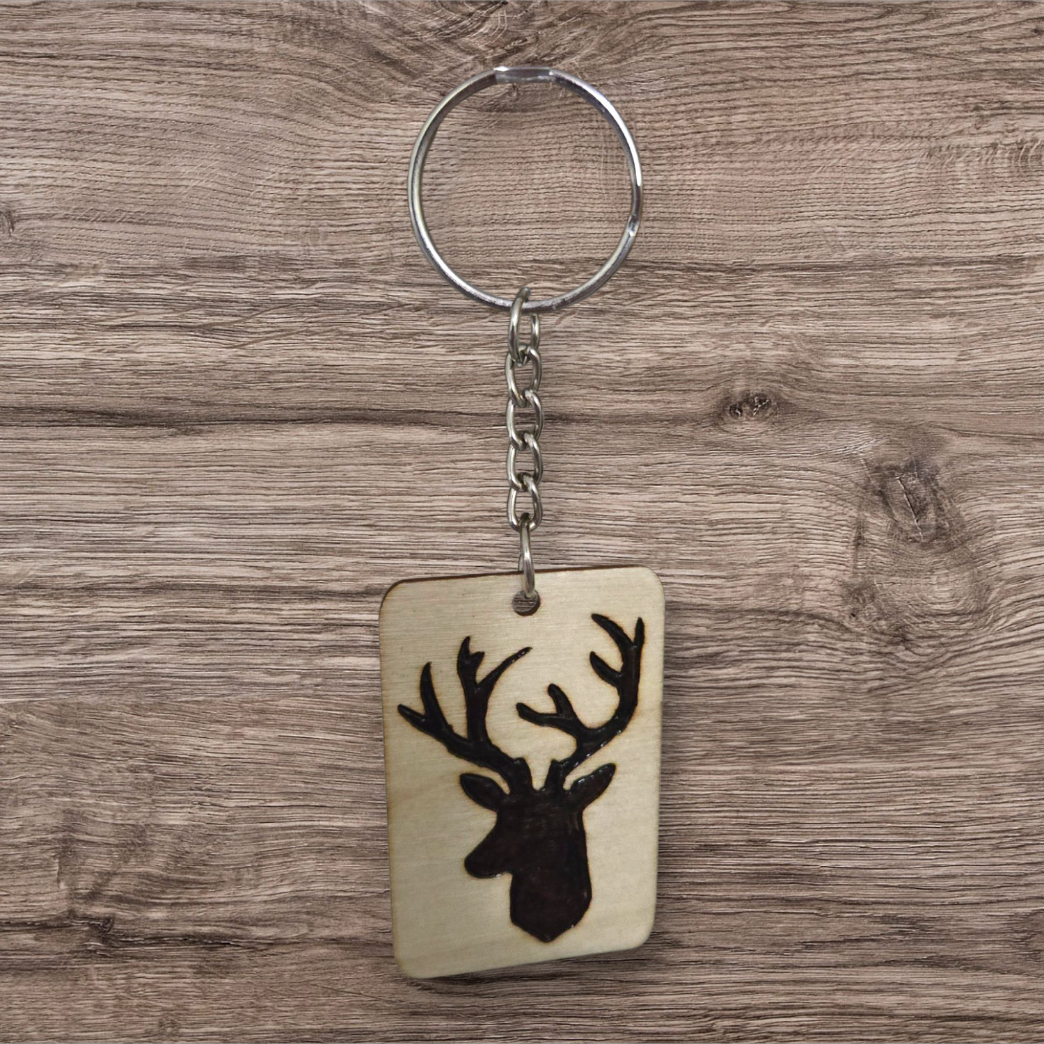 Wood Burned Keychains