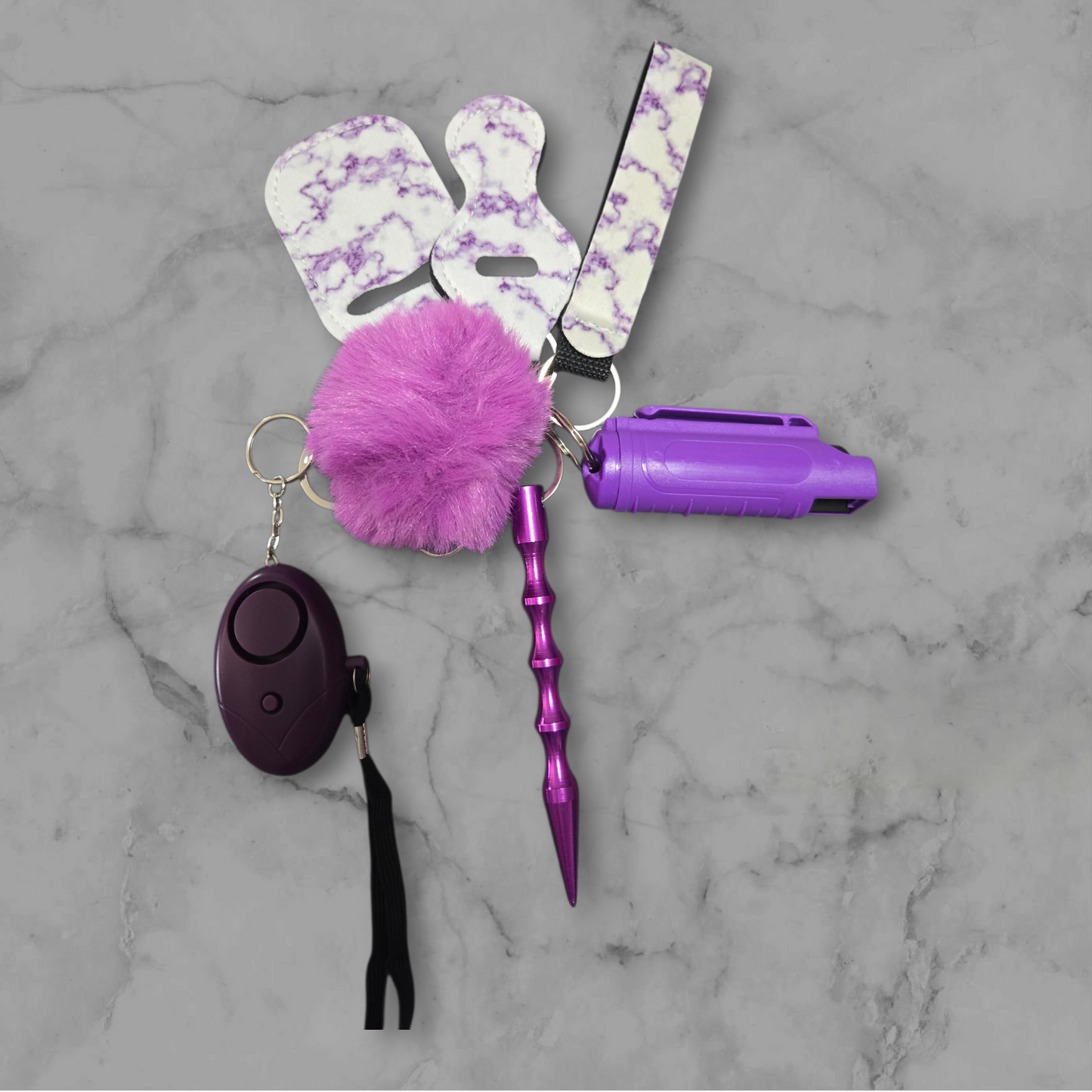 Purple Basic Keychain