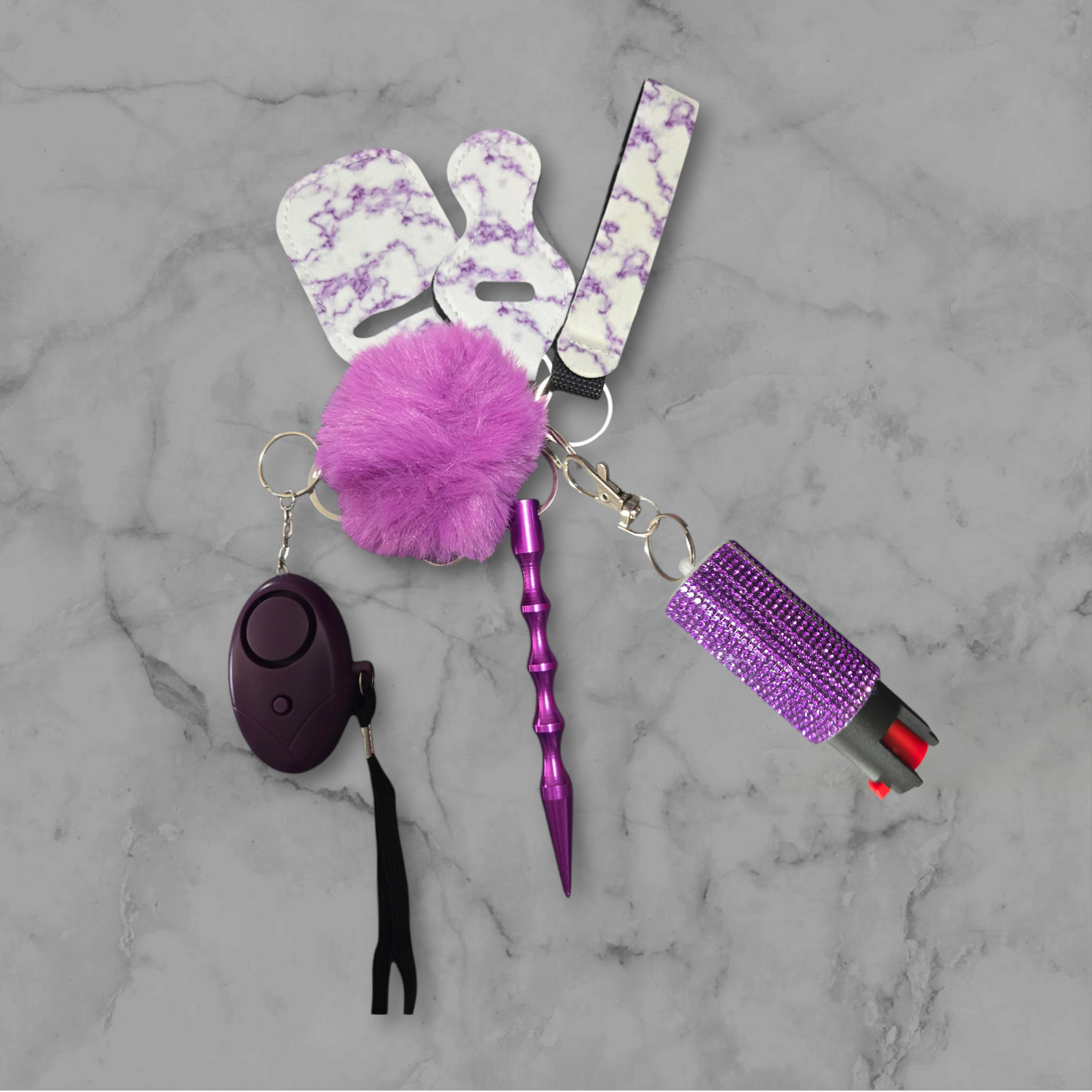 Purple Basic Keychain