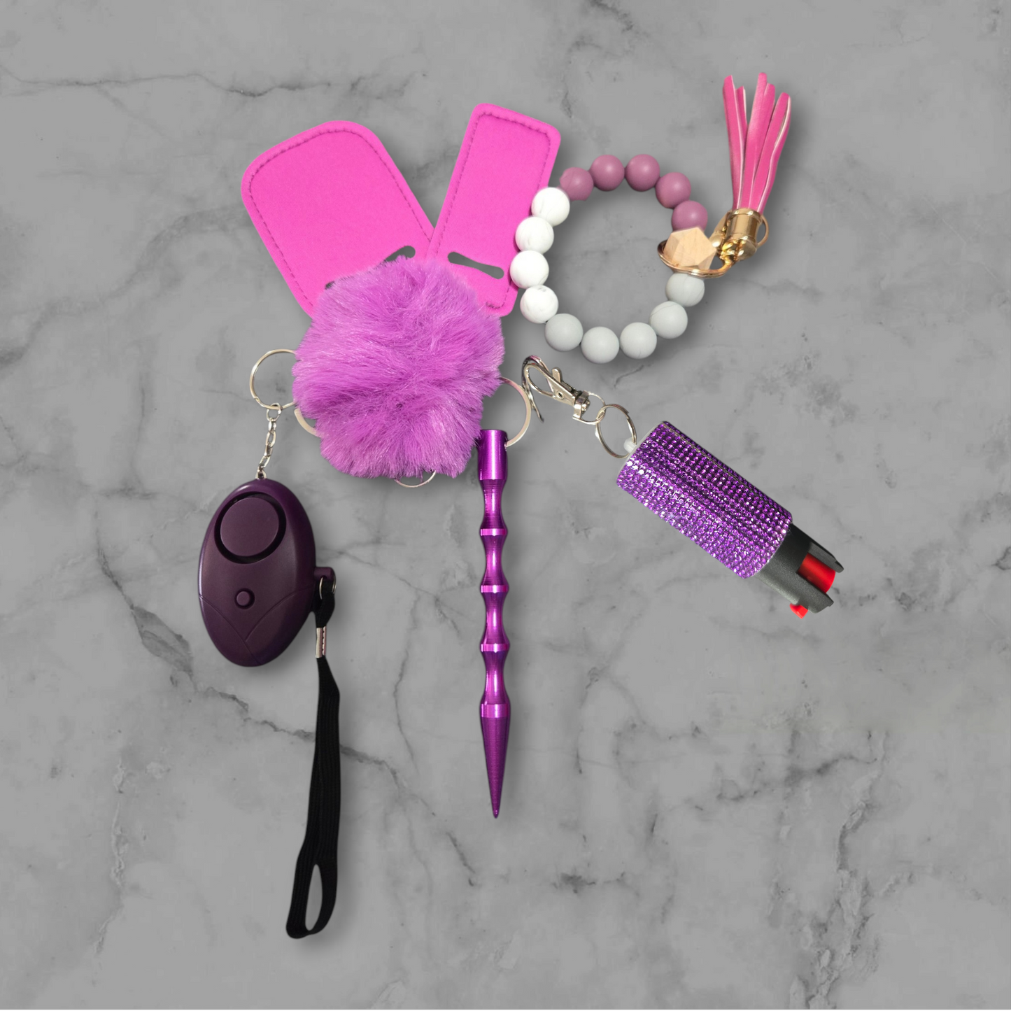 Purple Basic Keychain
