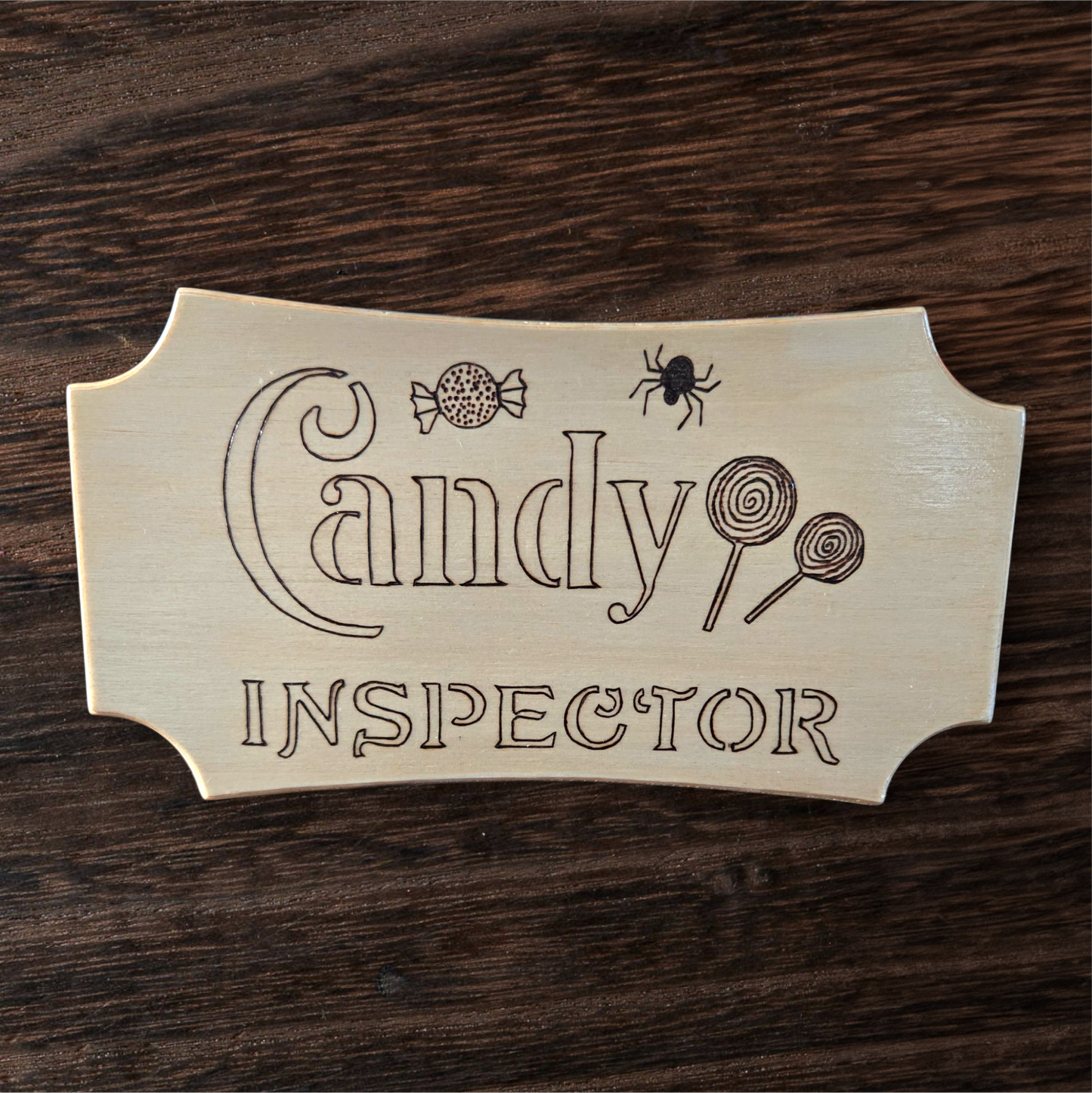 Candy Inspecter Sign