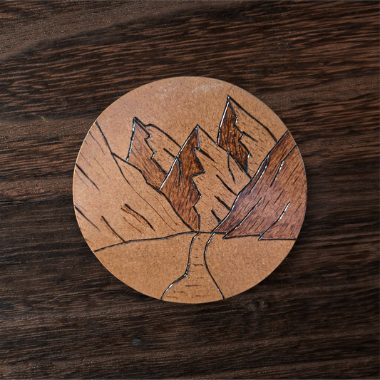 At the Mountains Decorative Coaster