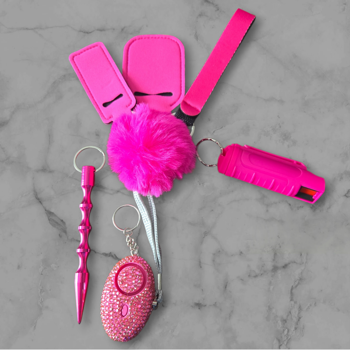 Pink Basic Keychain