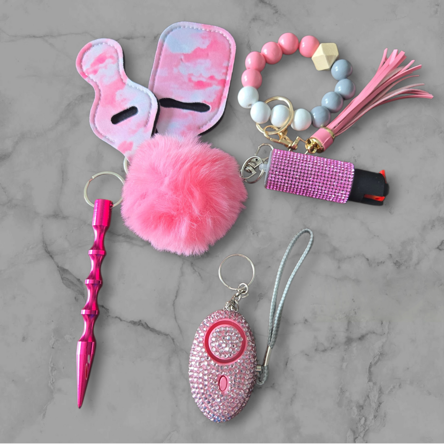 Pink Basic Keychain