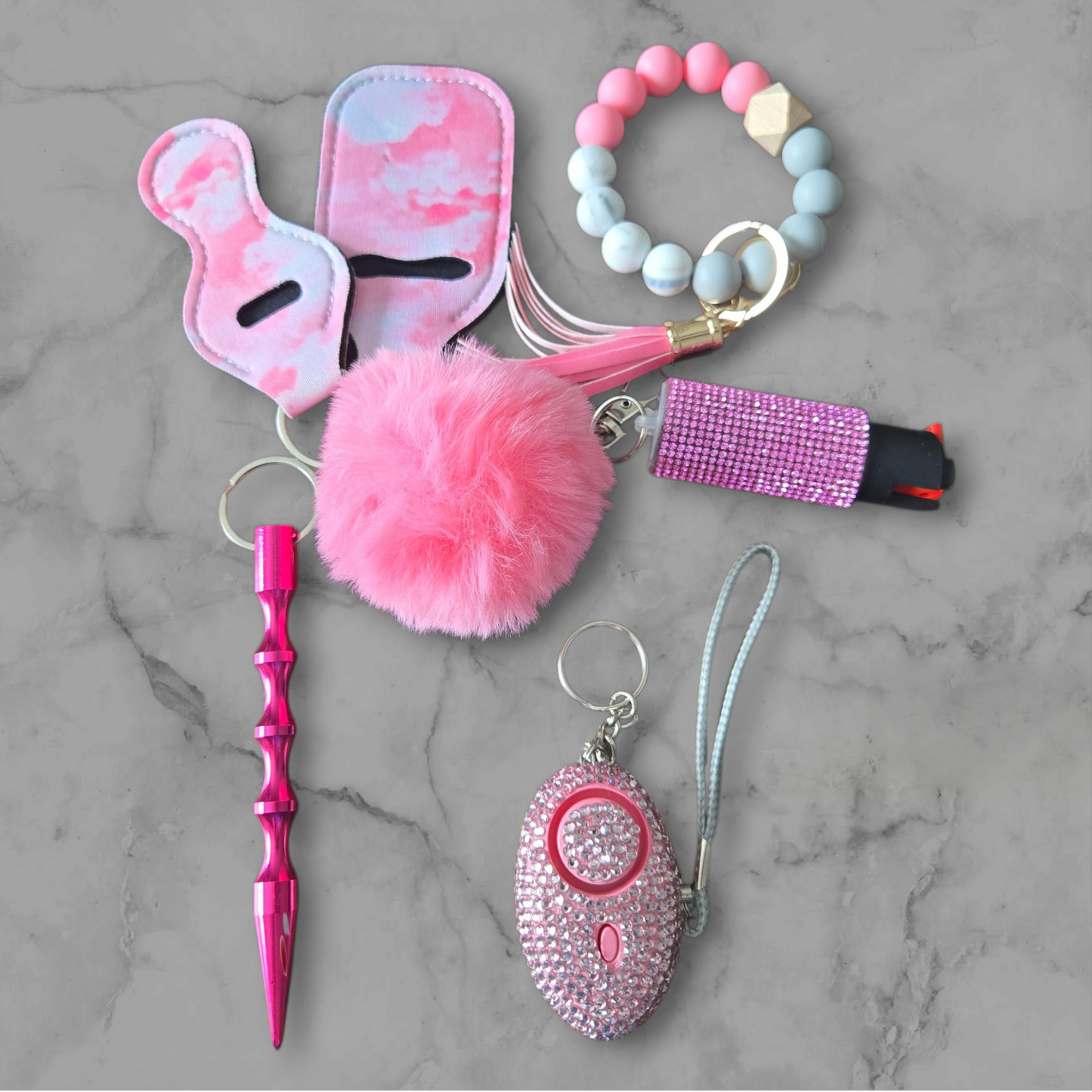 Pink Basic Keychain