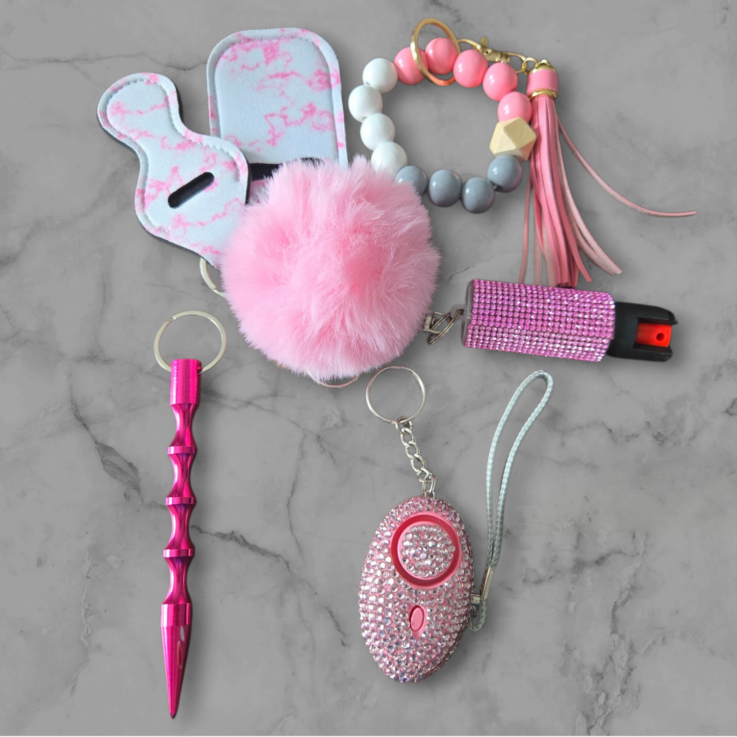 Pink Basic Keychain