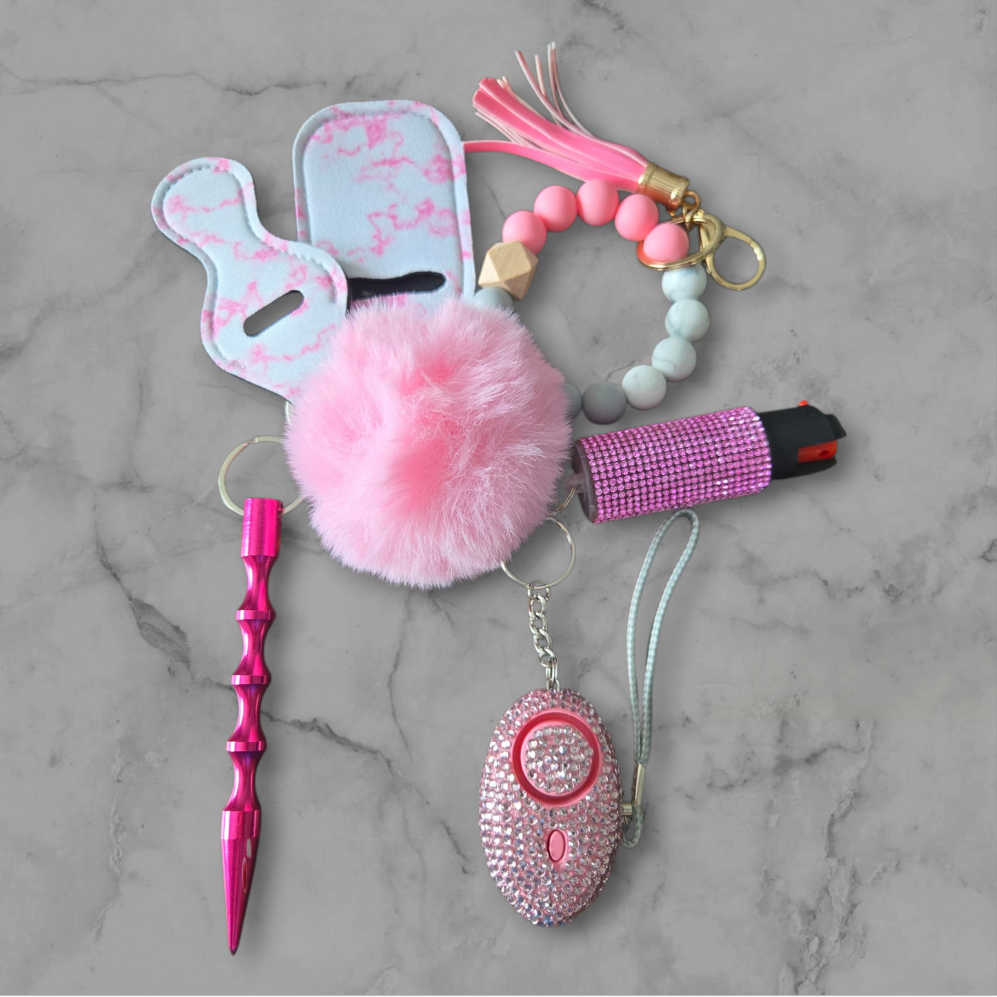 Pink Basic Keychain