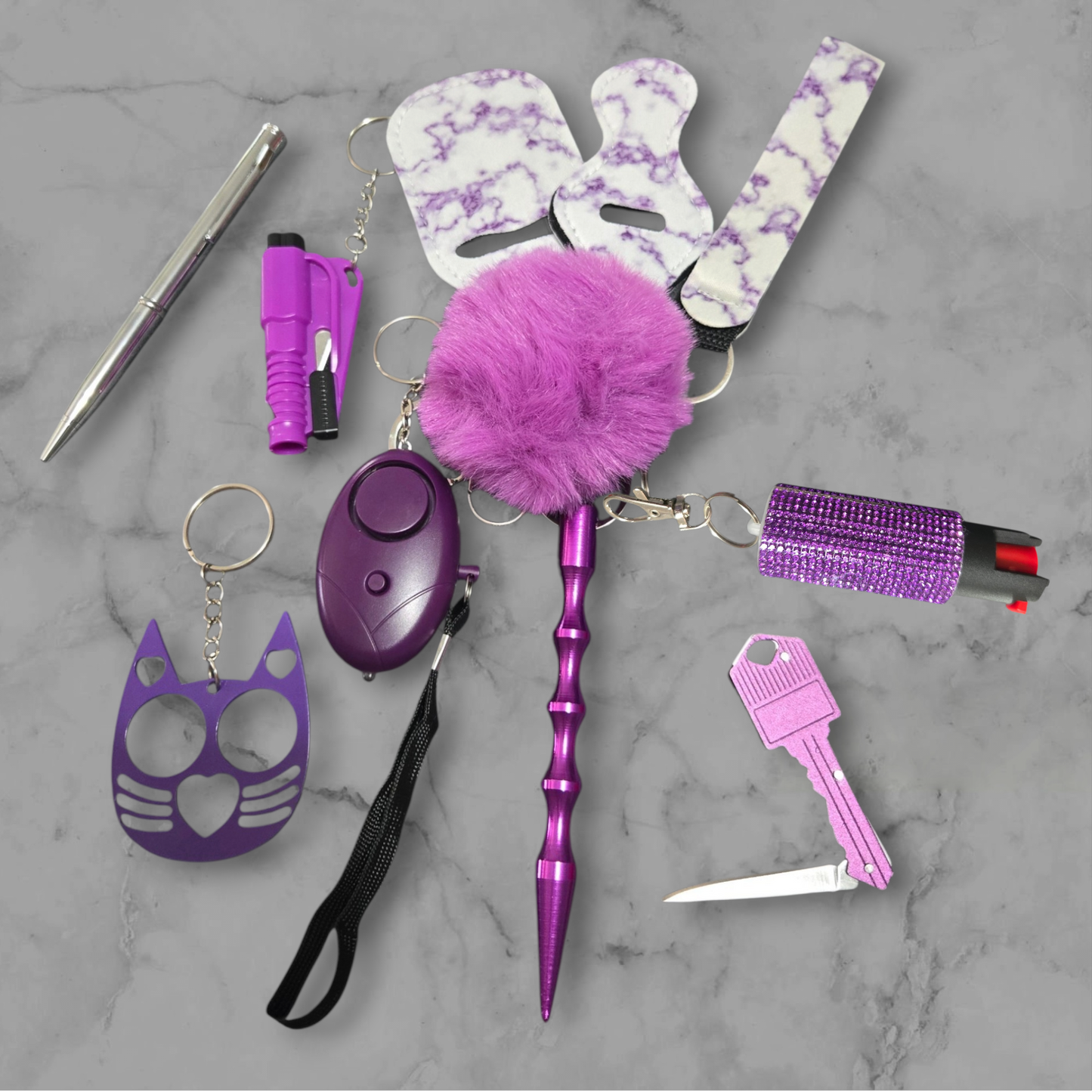 Purple It'll Do Keychain