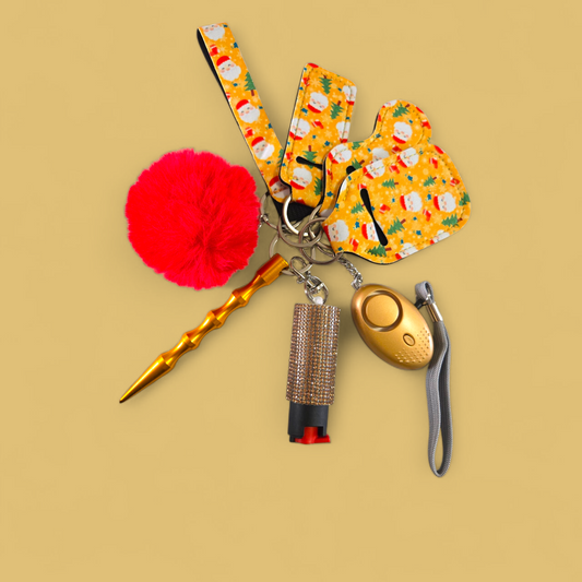 Happy Santa Keychain