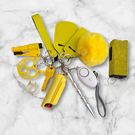 Yellow Super Safety Keychain