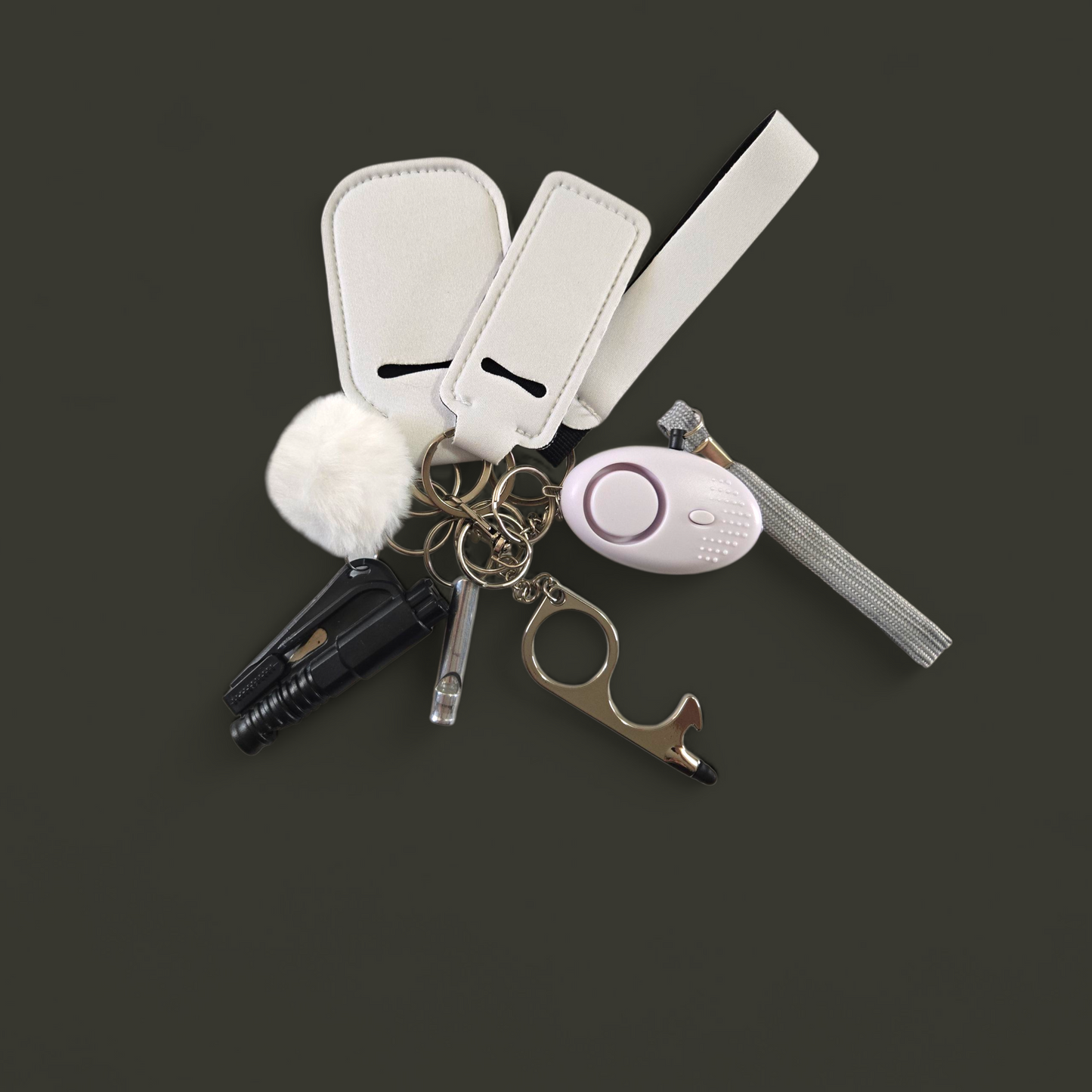 White Kids Keychain
