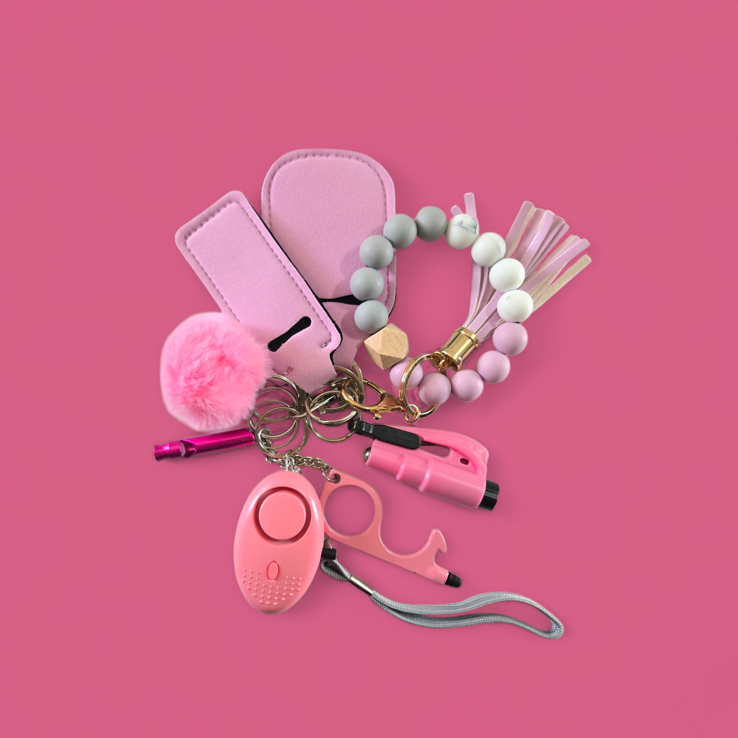 Light pink Kids Keychain