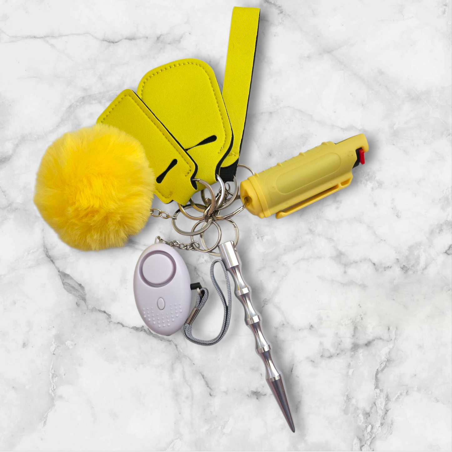 Yellow Basic Keychain
