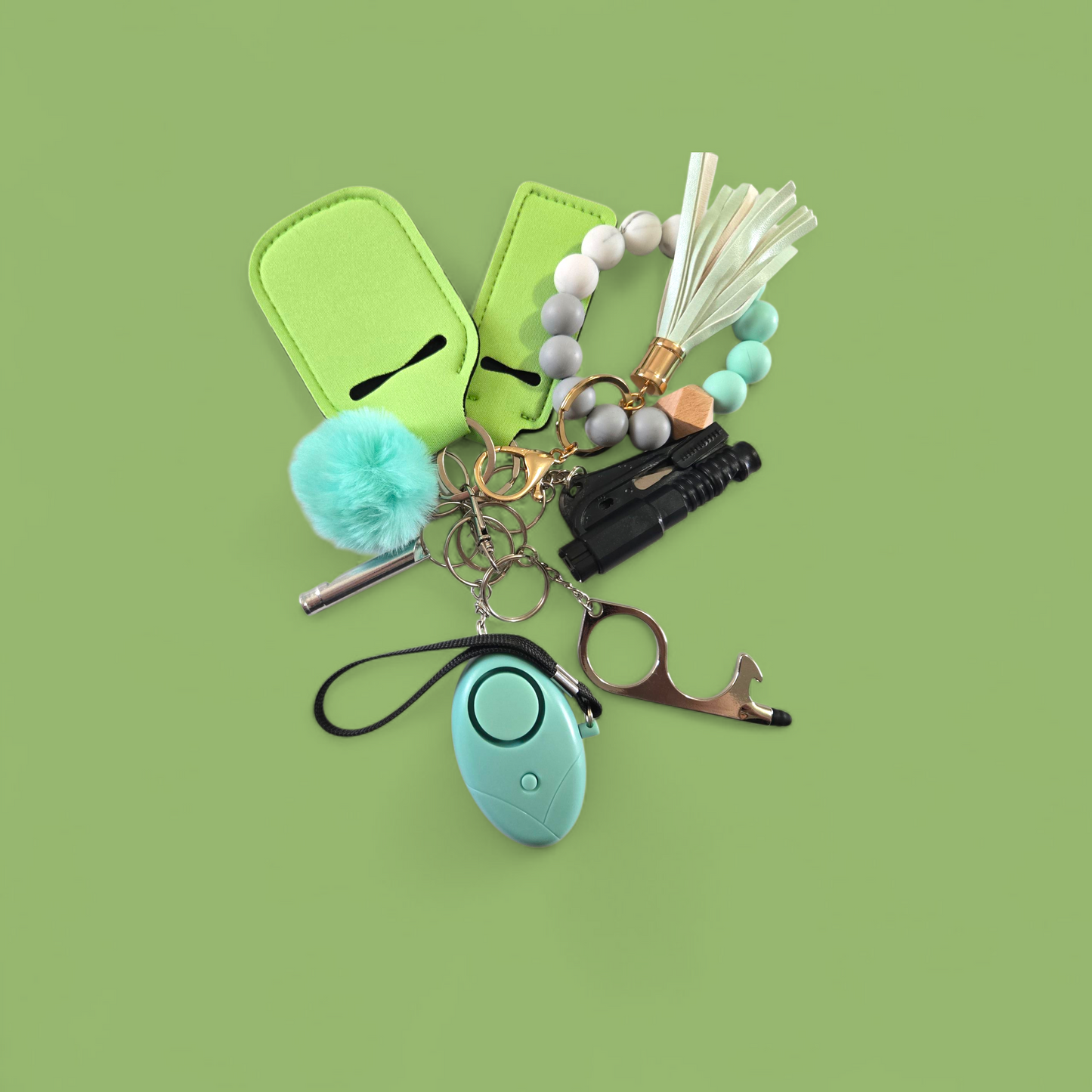 Green Kids Keychain