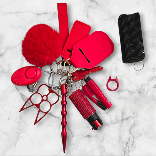 Red Super Safety Keychain