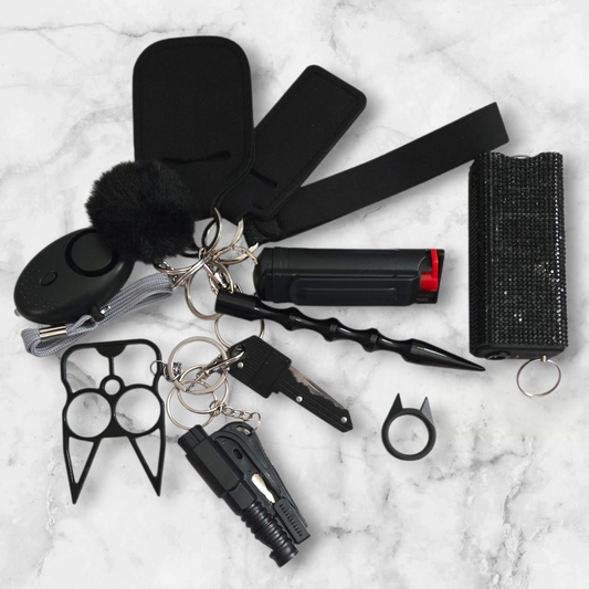 Black Super Safety Keychain