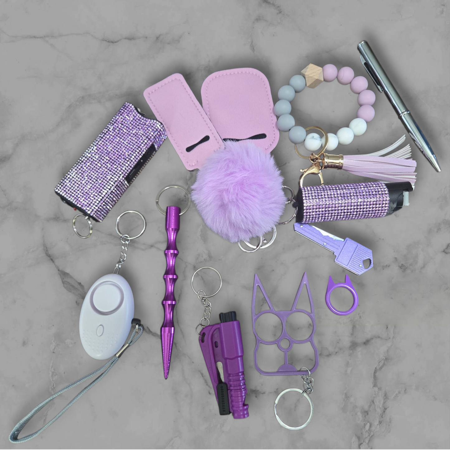 Light Purple Super Safety Keychain