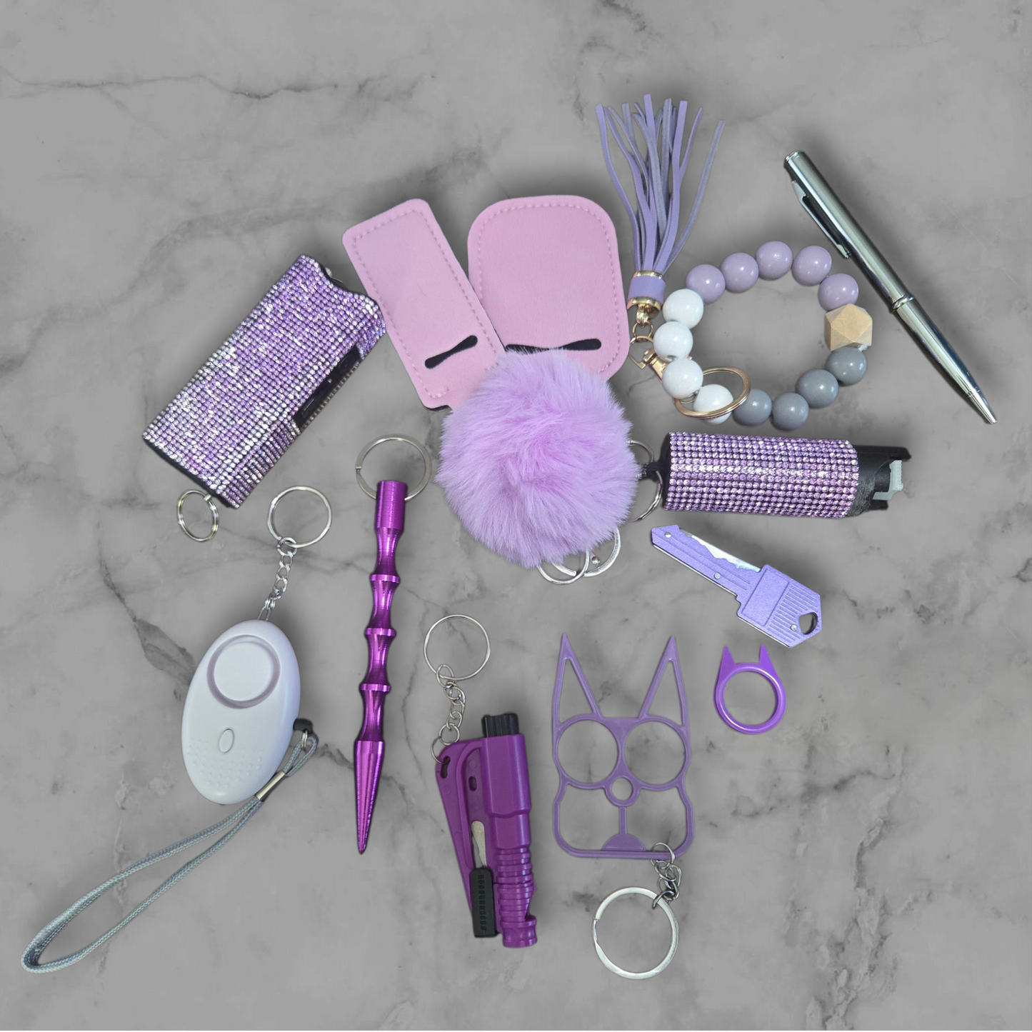 Light Purple Super Safety Keychain