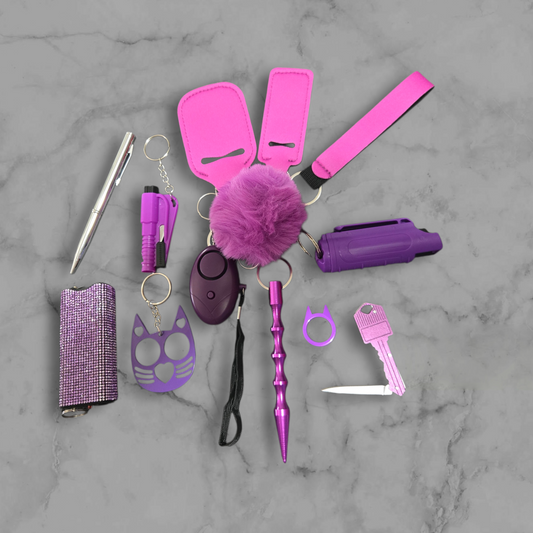 Super Safety Purple Keychain