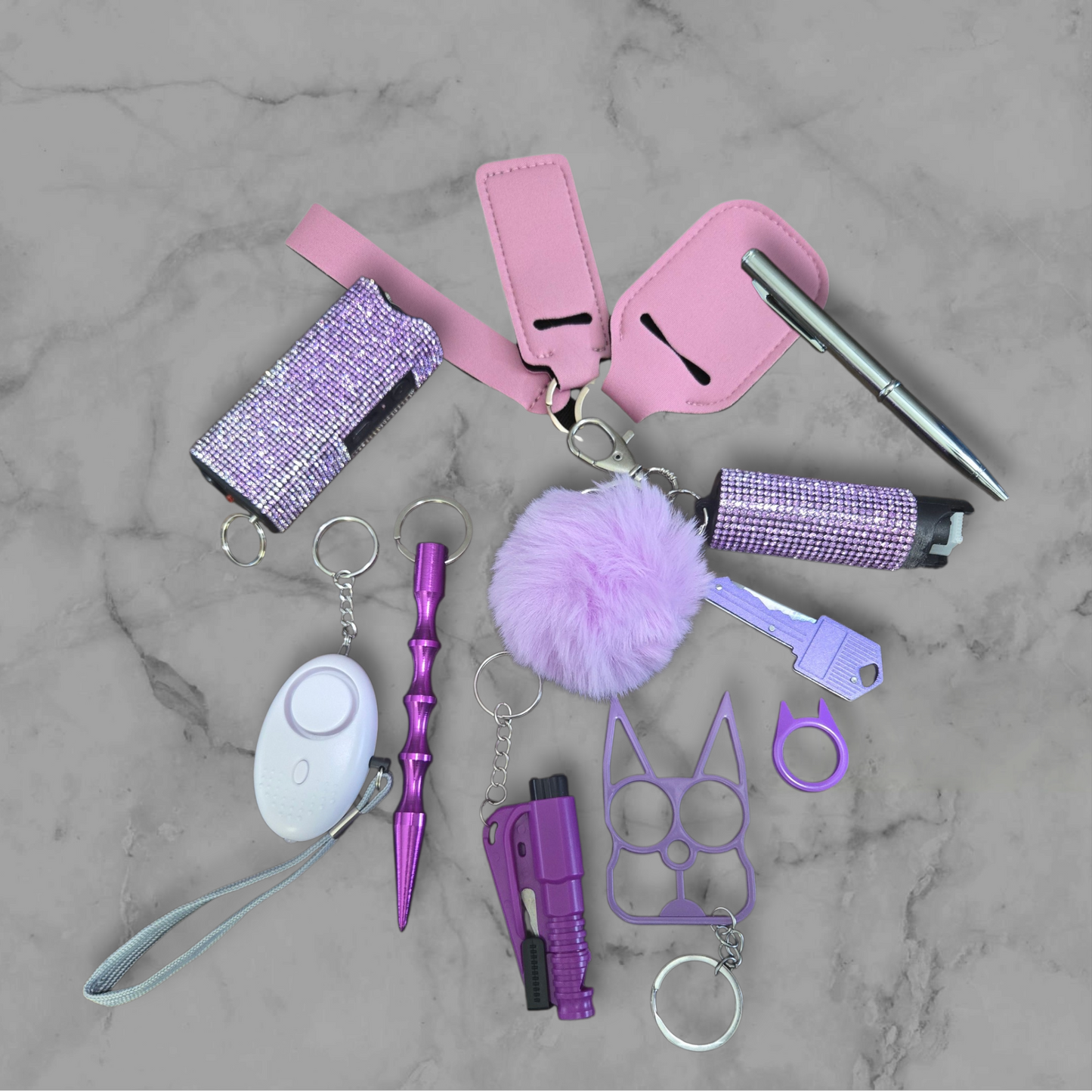 Light Purple Super Safety Keychain