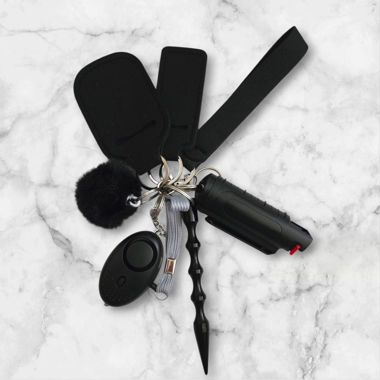 Black Basic Keychain