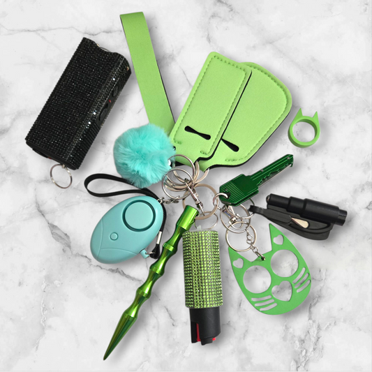 Green Super Safety Keychain