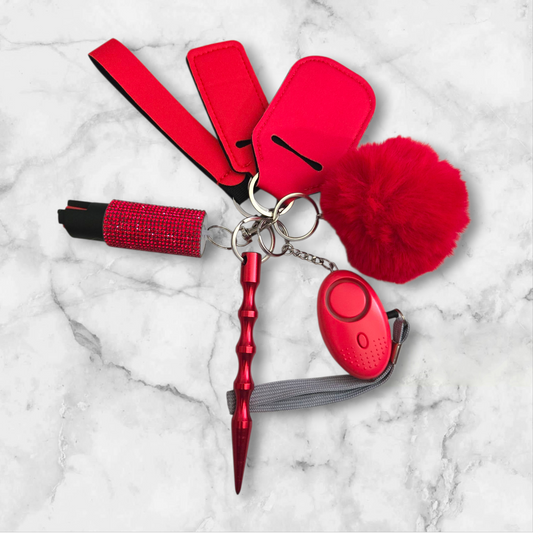 Red Basic Keychain