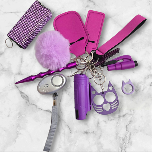 Super Safety Purple Keychain