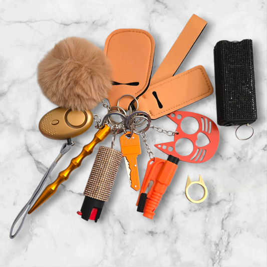 Orange Super Safety Keychain